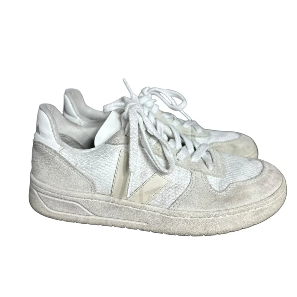 veja sneakers shoes Lace Up‎ Casual Athletic women size 38 US 7 Leather Textile